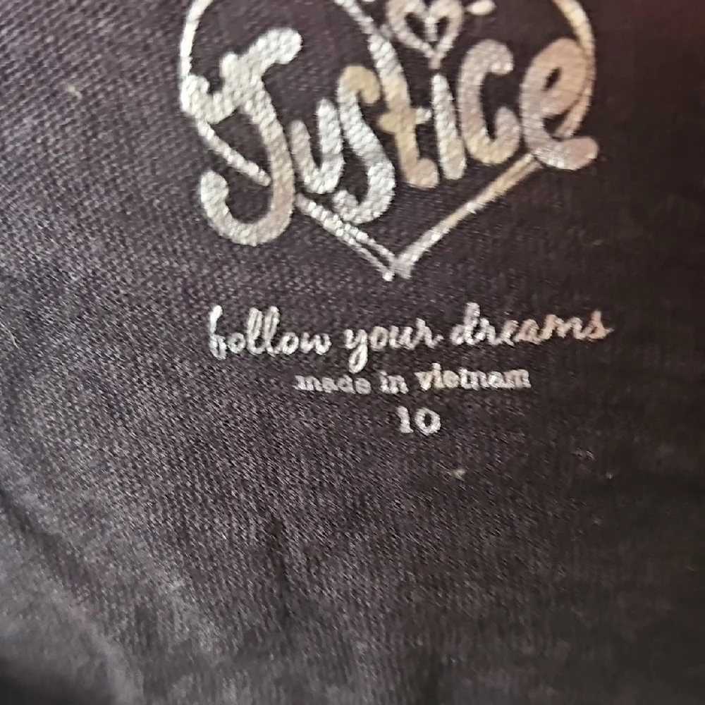 Justice Black & Green Sequin Graphic Glitter Tank Top Size 10